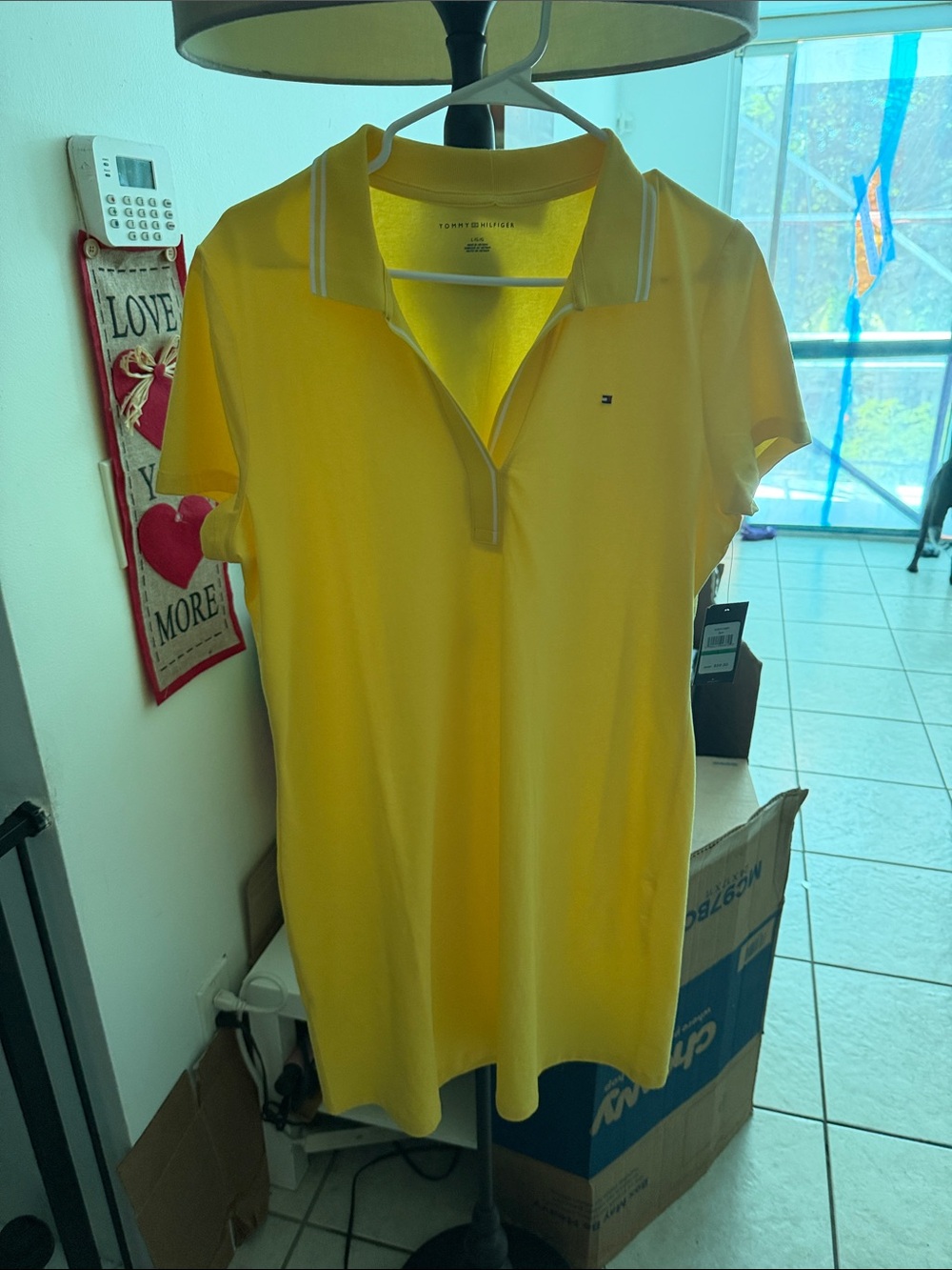 Tommy Hilfiger Bright Yellow Polo Tunic